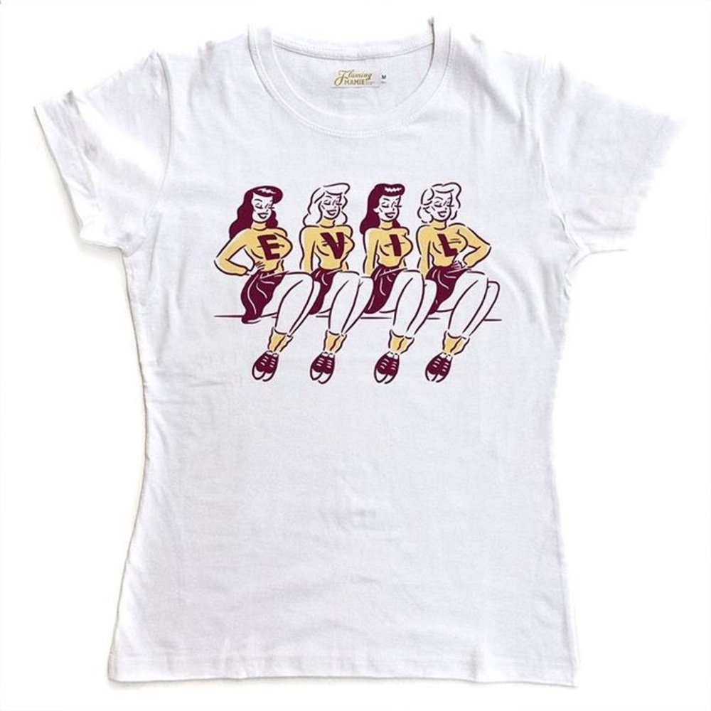Flamin mamies evil crew neck